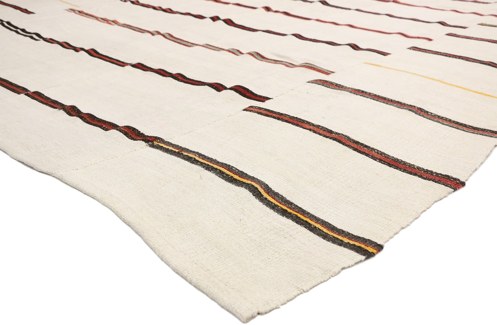 10 x 12 Vintage Turkish Striped Kilim Rug 51836