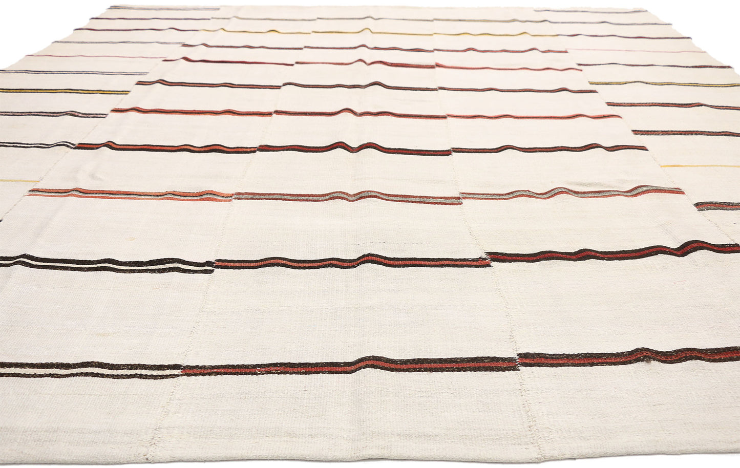 10 x 12 Vintage Turkish Striped Kilim Rug 51836