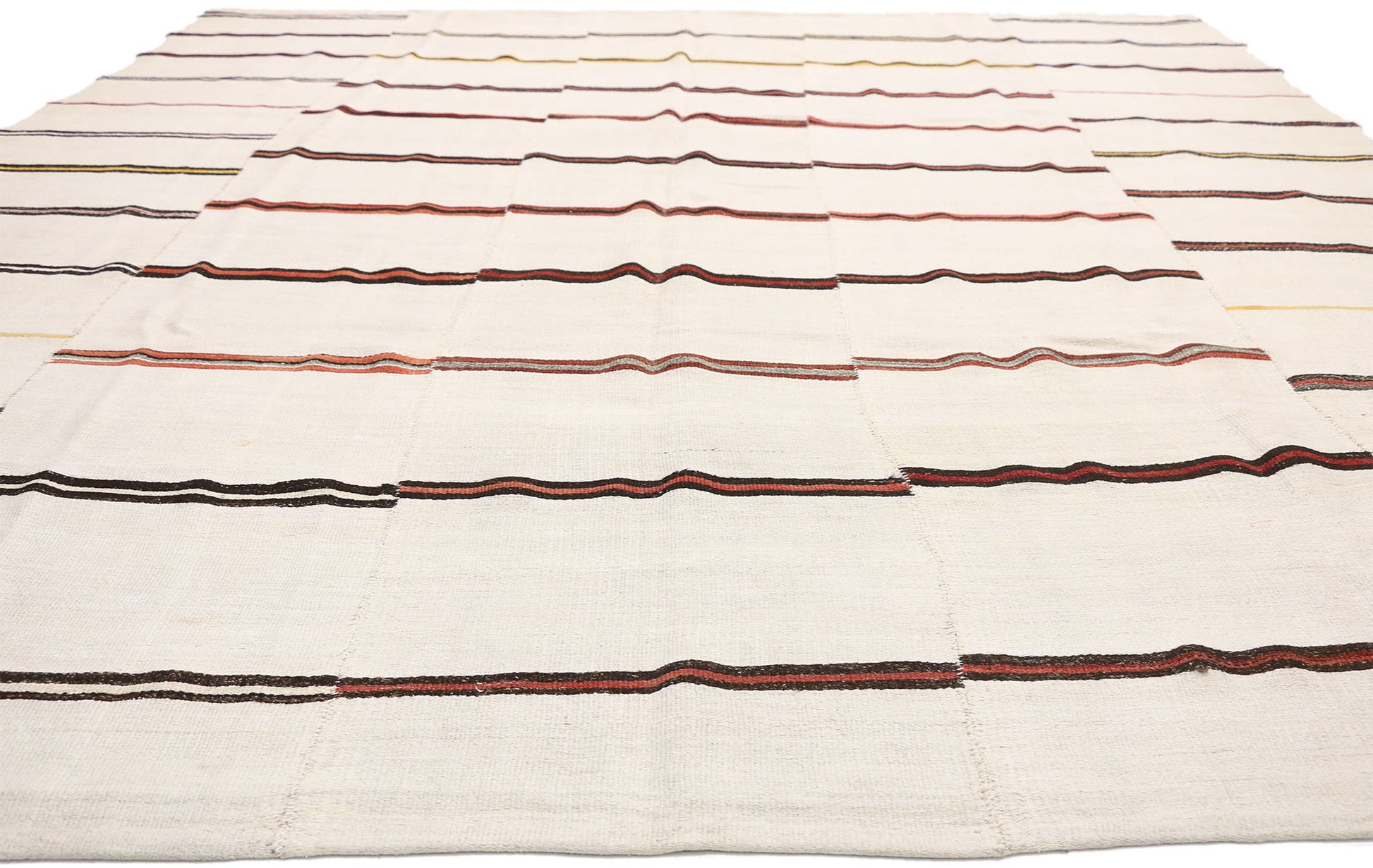 10 x 12 Vintage Turkish Striped Kilim Rug 51836
