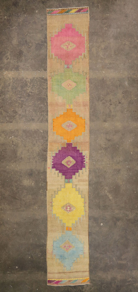 3 x 22 Vintage Turkish Oushak Runner 51840