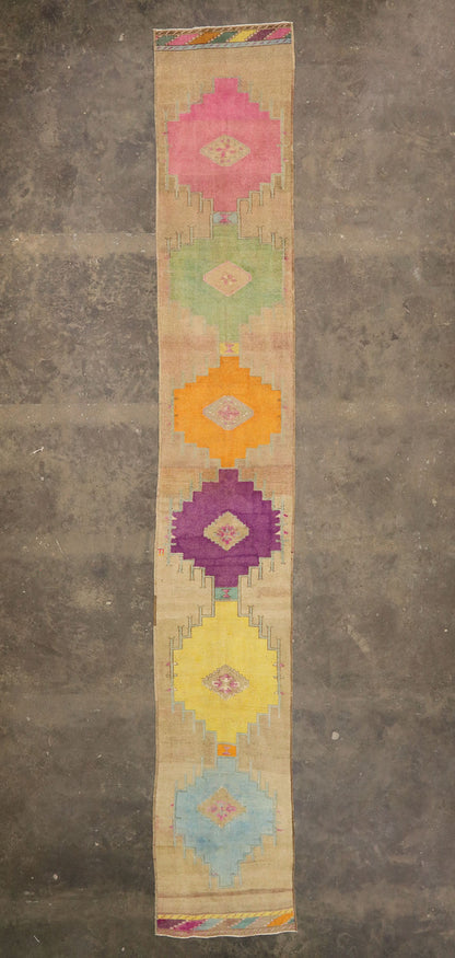 3 x 22 Vintage Turkish Oushak Runner 51840