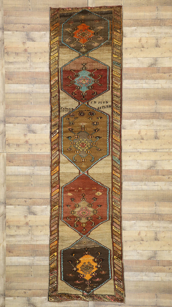 3 x 13 Vintage Turkish Oushak Rug 51842