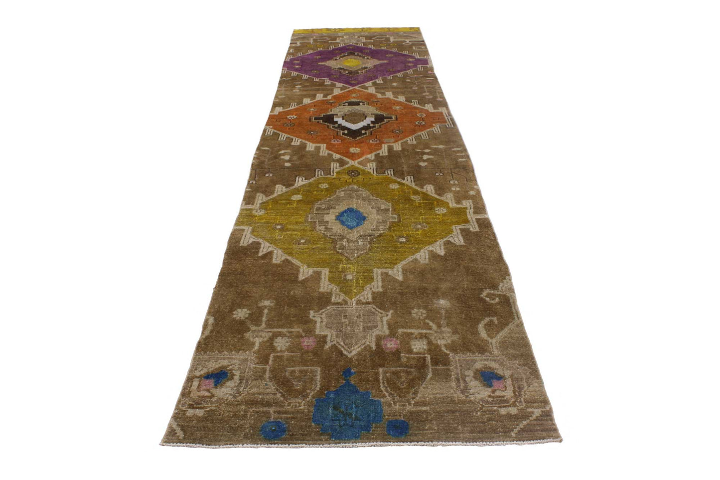 3 x 14 Vintage Oushak Rug 51846