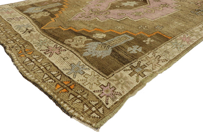 5 x 14 Vintage Turkish Oushak Kars Rug 51848