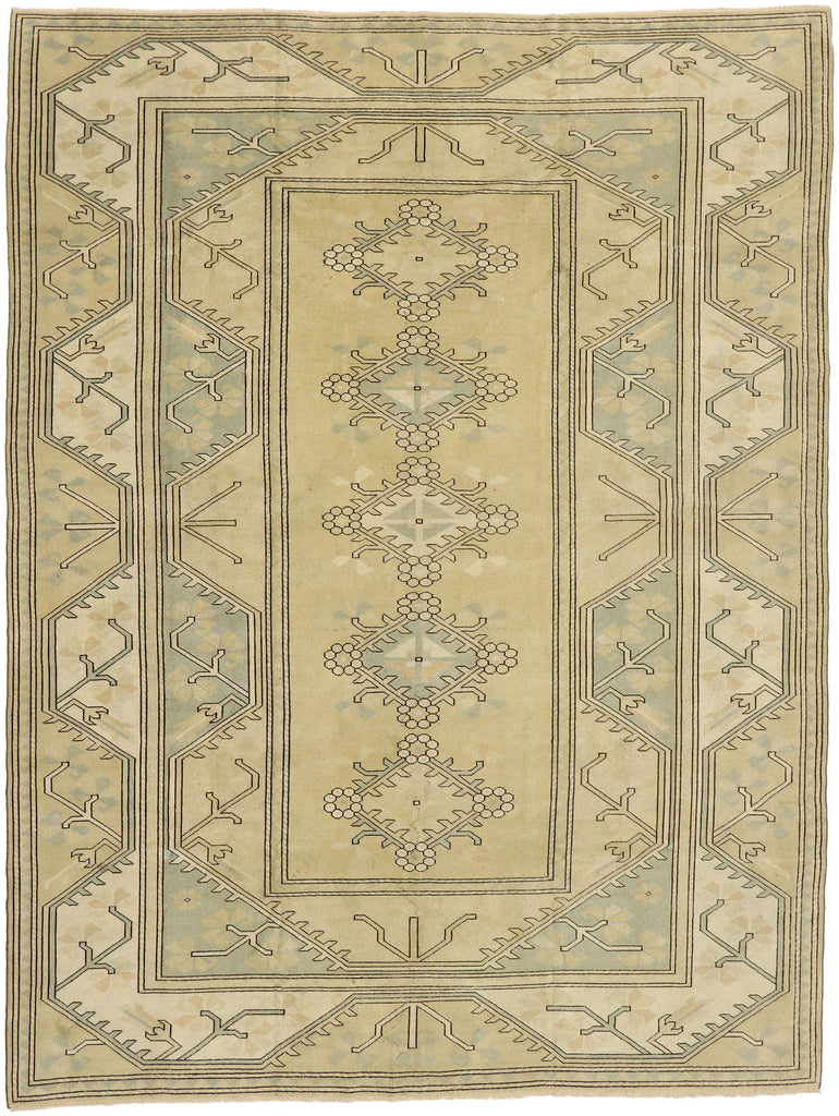 9 x 12 Vintage Turkish Oushak Rug 51849