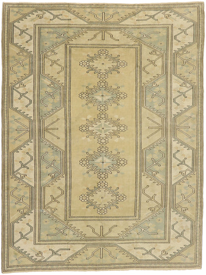 9 x 12 Vintage Turkish Oushak Rug 51849