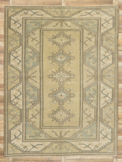 9 x 12 Vintage Turkish Oushak Rug 51849