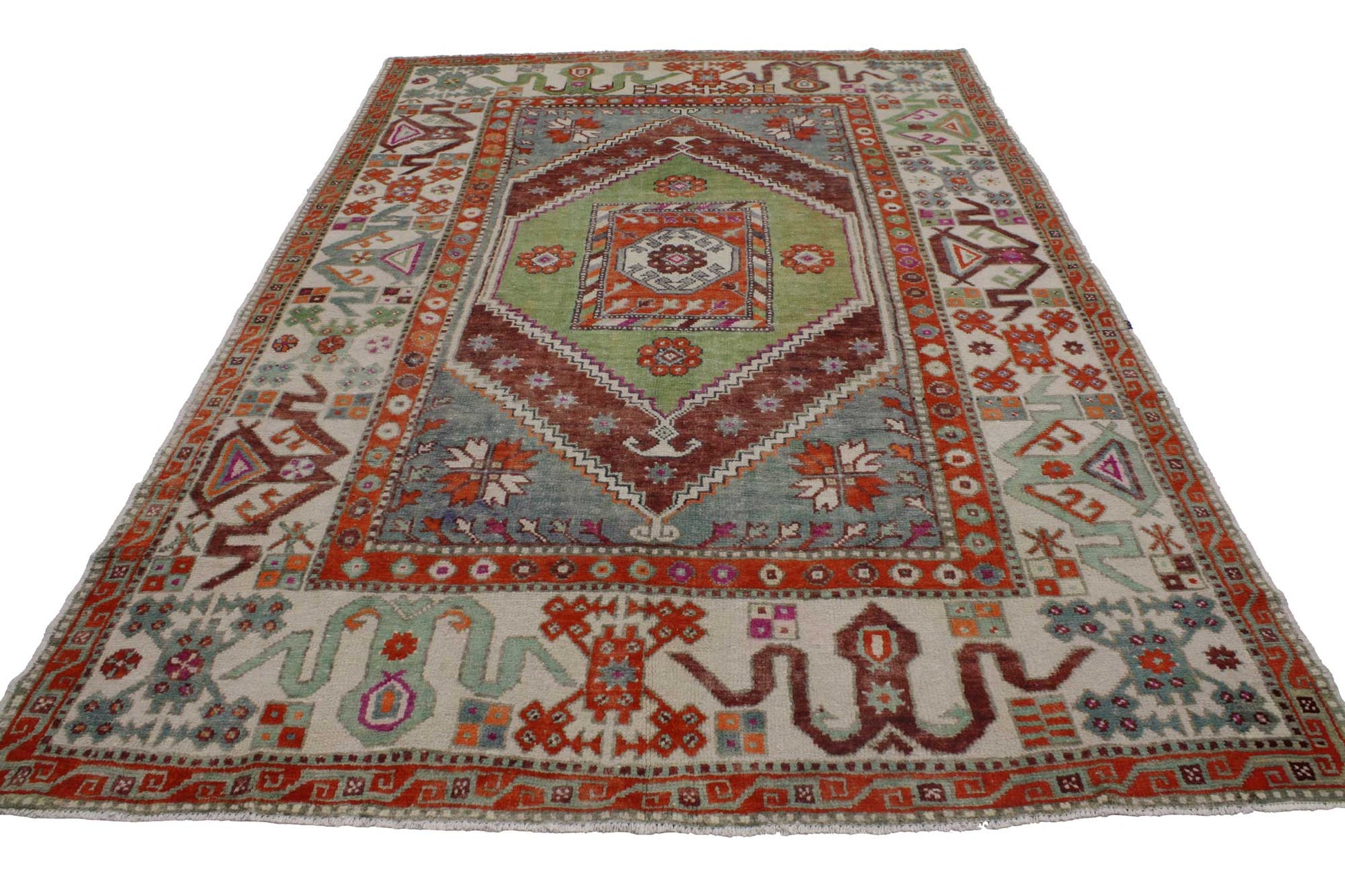 6 x 9 Vintage Oushak Rug 51850