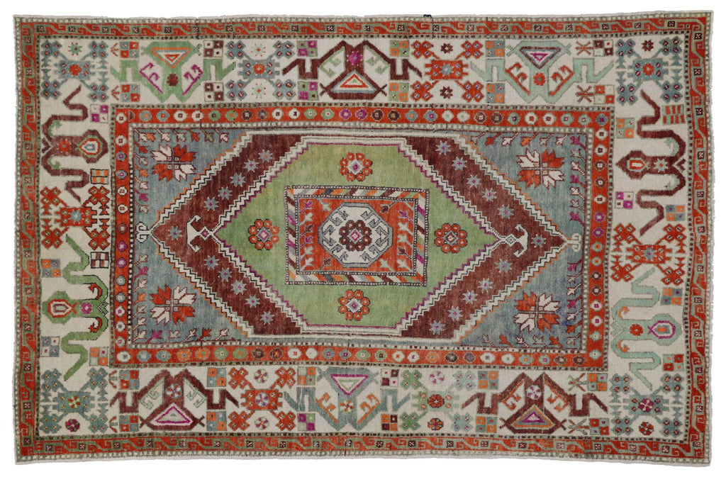 6 x 9 Vintage Oushak Rug 51850