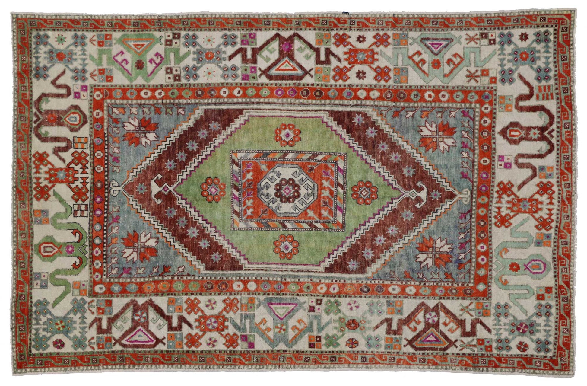 6 x 9 Vintage Oushak Rug 51850