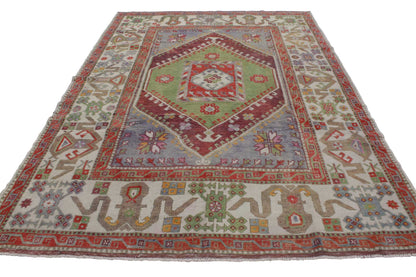 6 x 9 Vintage Oushak Rug 51851