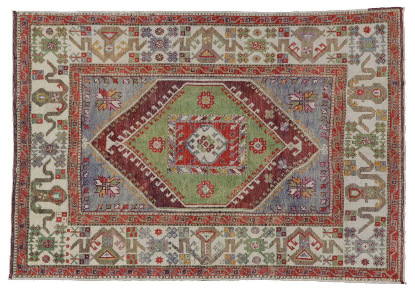 6 x 9 Vintage Oushak Rug 51851