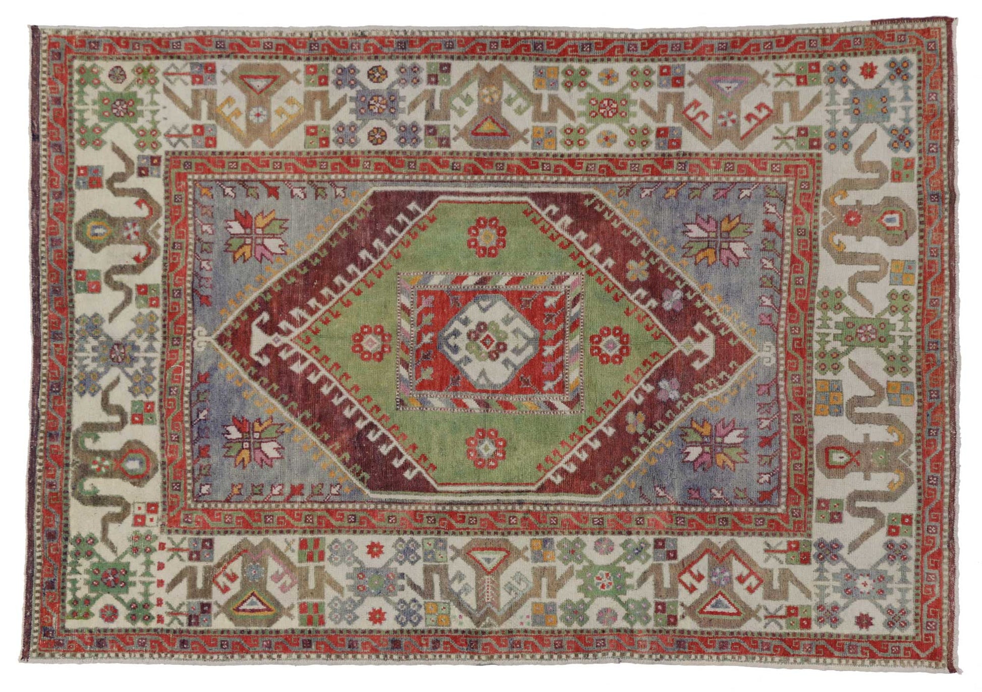 6 x 9 Vintage Oushak Rug 51851