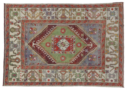 6 x 9 Vintage Oushak Rug 51851