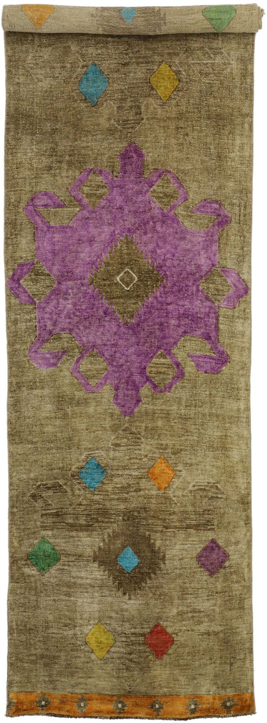 3 x 11 Vintage Turkish Oushak Rug 51853