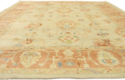 11 x 14 Modern Turkish Oushak Rug 51857