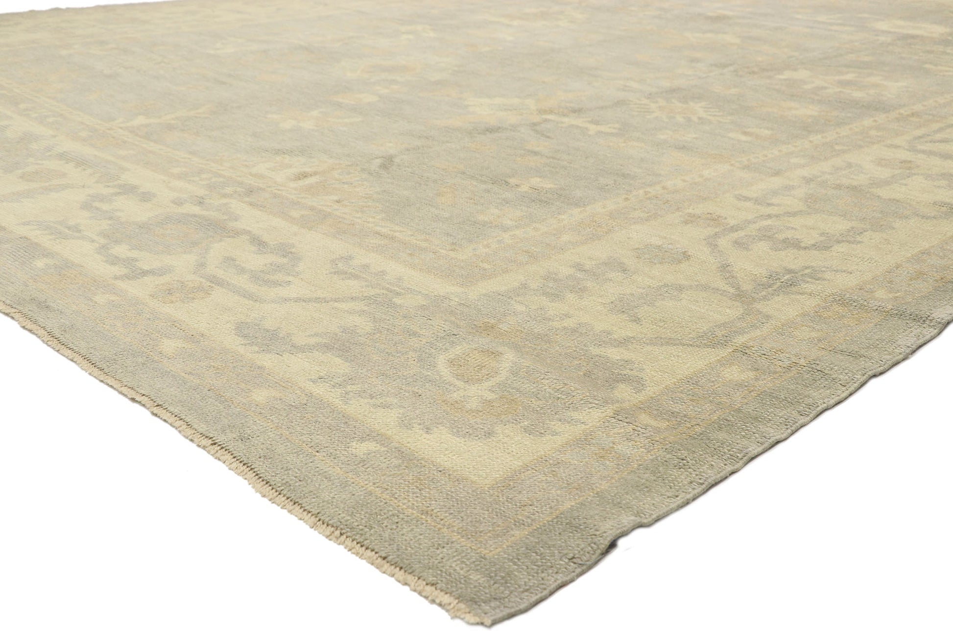 11 x 14 Neutral Turkish Oushak Rug 51859