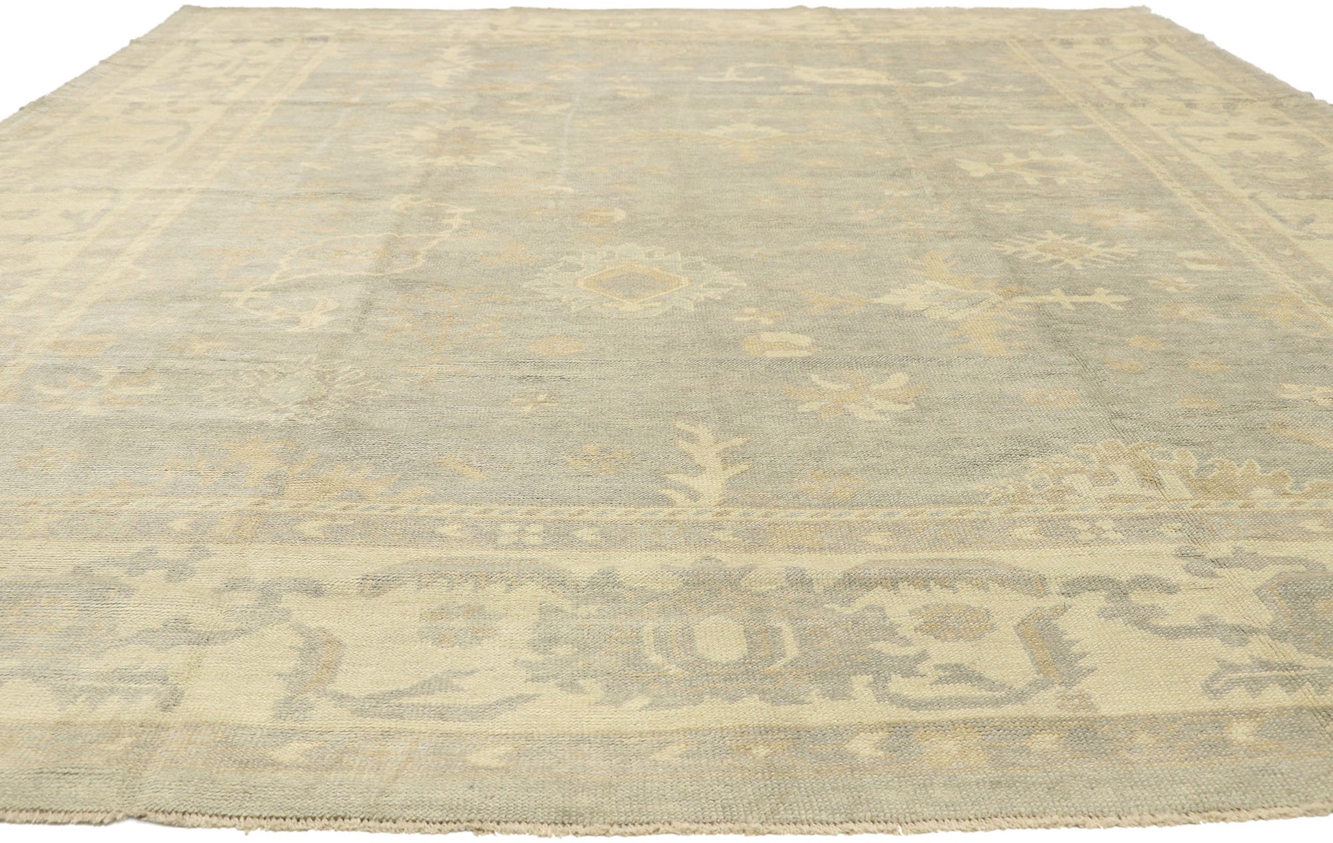 11 x 14 Neutral Turkish Oushak Rug 51859