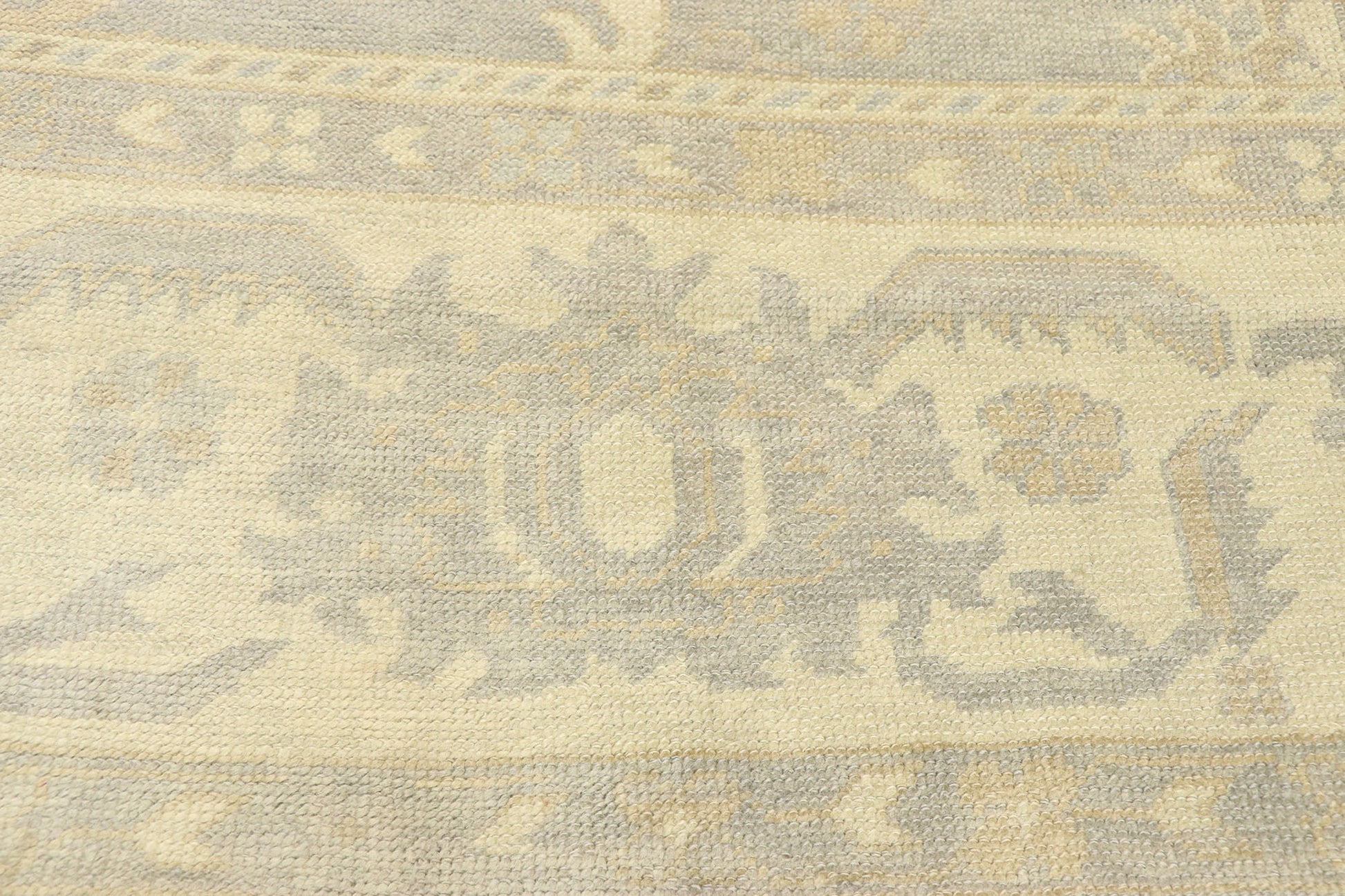 11 x 14 Neutral Turkish Oushak Rug 51859