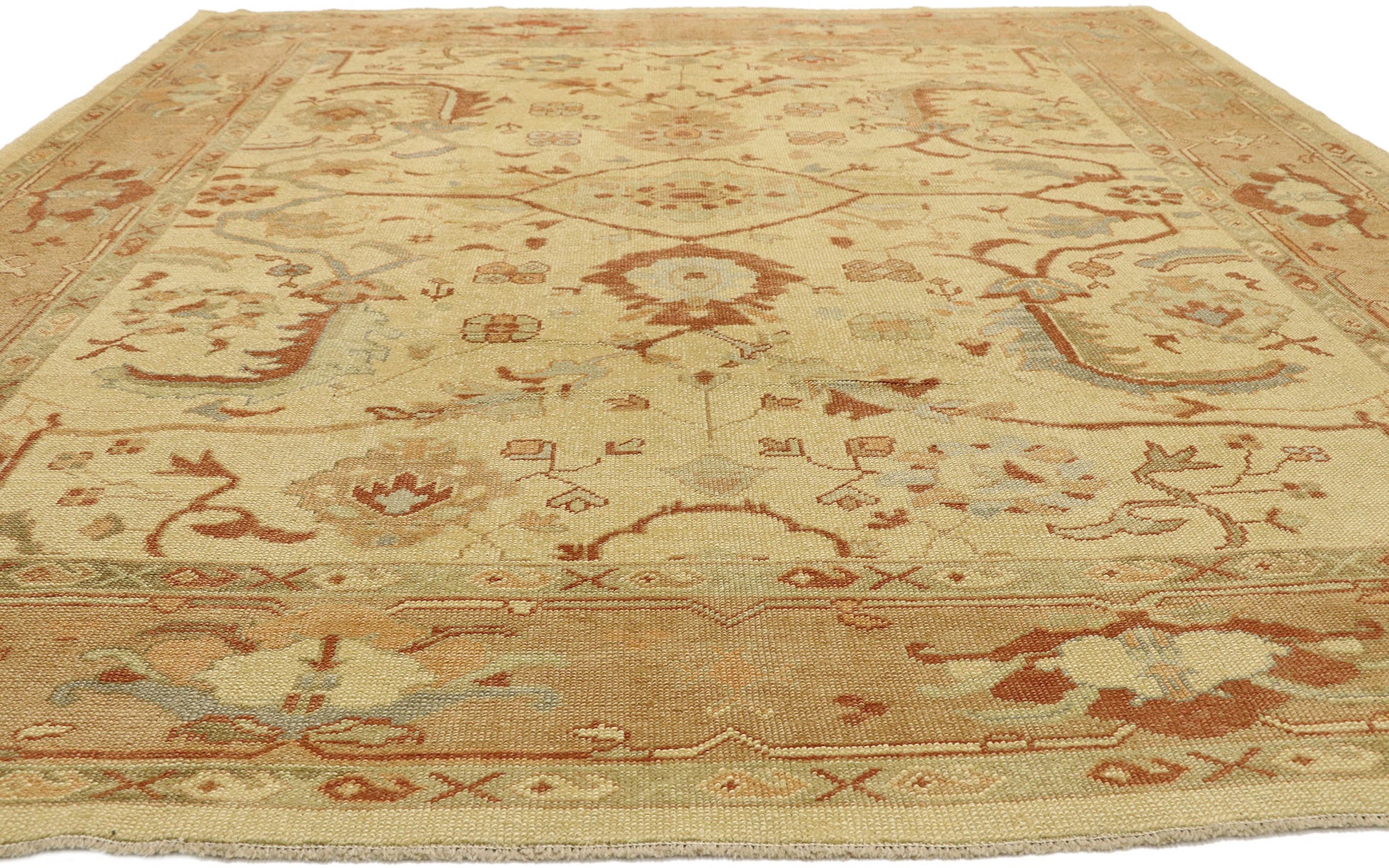 10 x 11 Modern Turkish Oushak Rug 51862