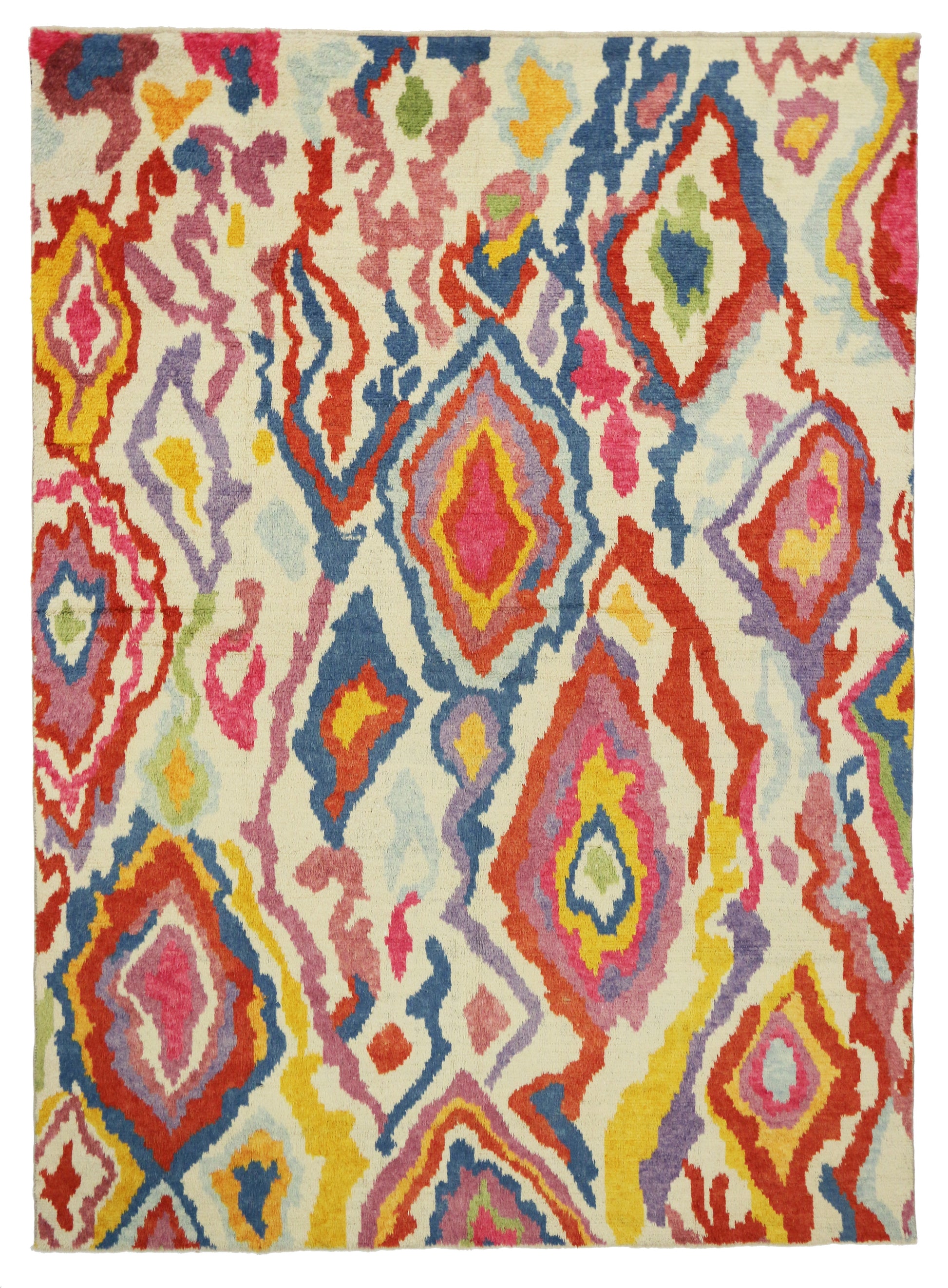 9 x 13 Colorful Turkish Tulu Rug 51863