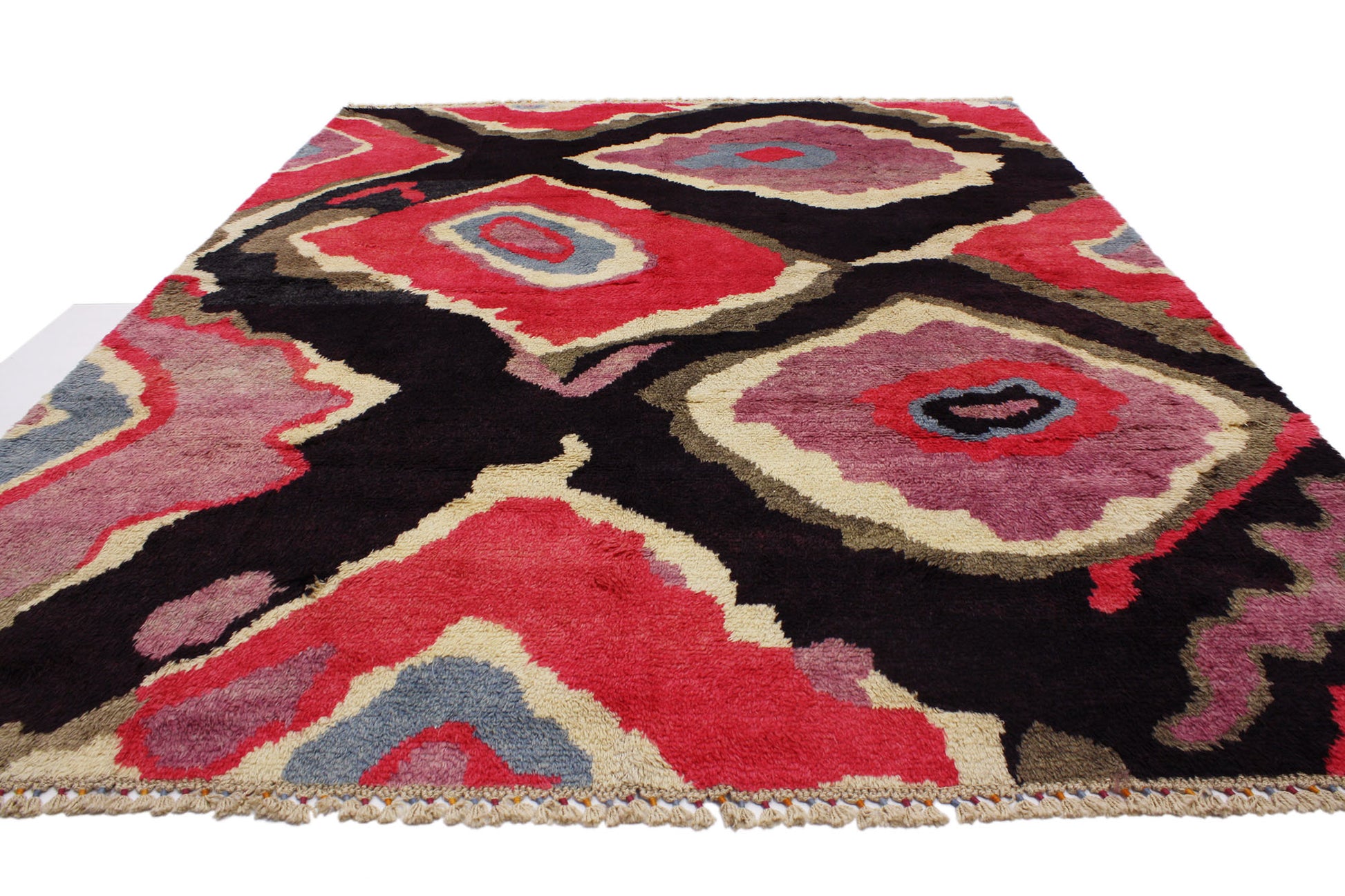9 x 12 Colorful Turkish Tulu Shag Rug 51866