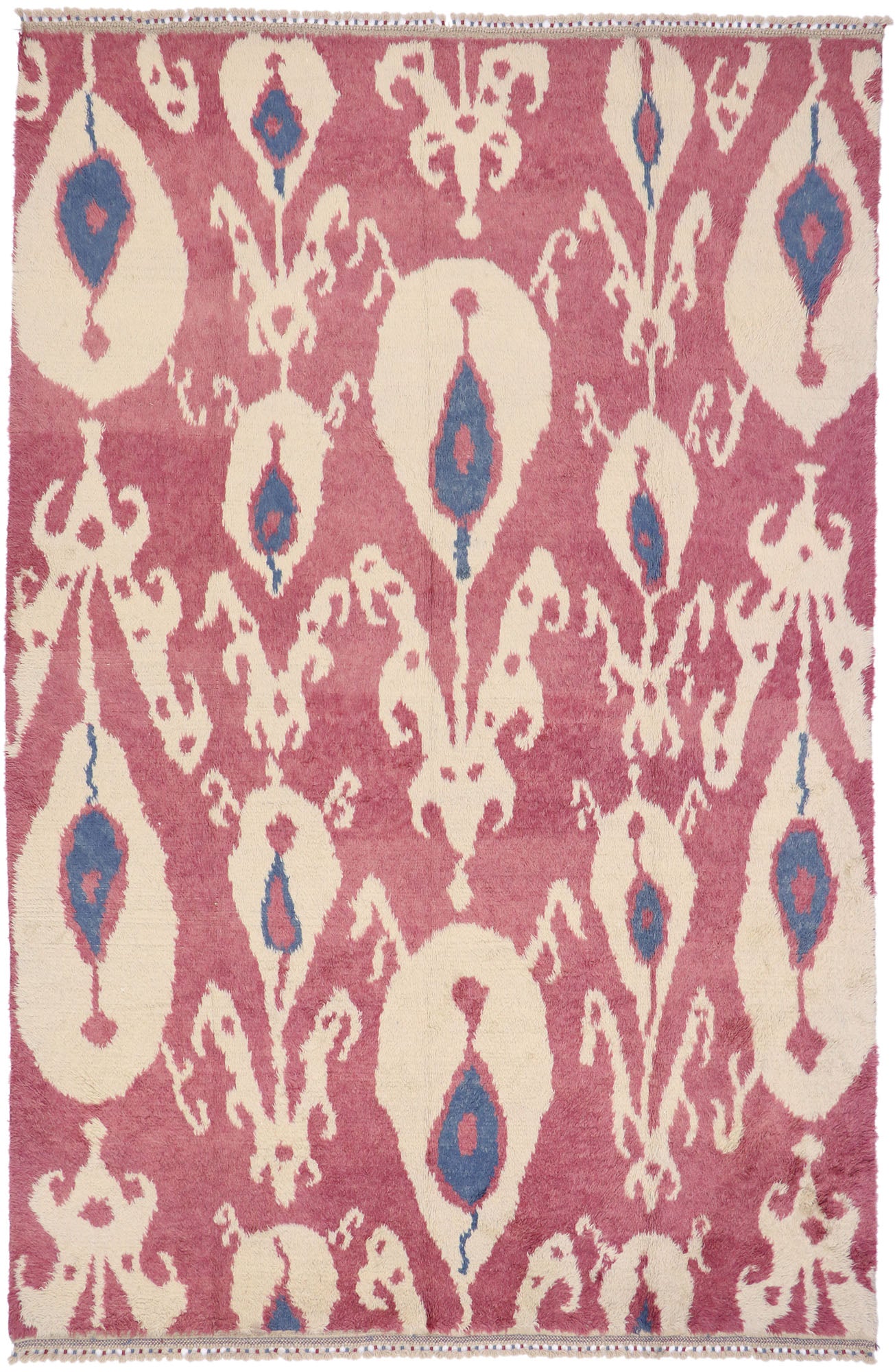 9 x 13 Contemporary Turkish Tulu Ikat Rug 51868