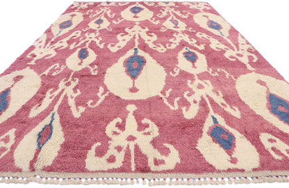 9 x 13 Contemporary Turkish Tulu Ikat Rug 51868