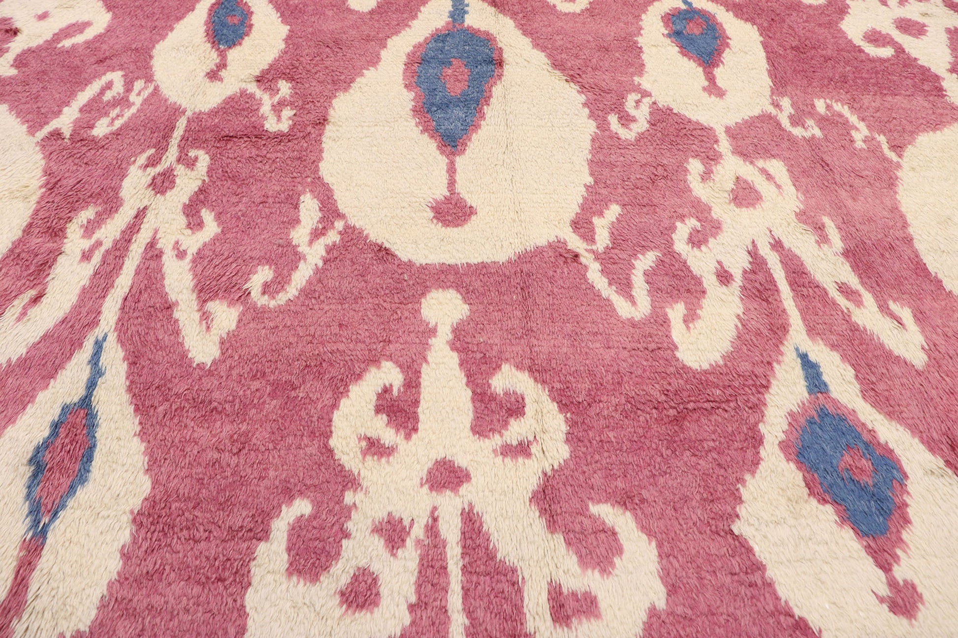 9 x 13 Contemporary Turkish Tulu Ikat Rug 51868