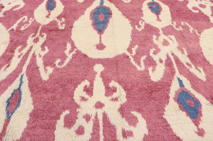 9 x 13 Contemporary Turkish Tulu Ikat Rug 51868