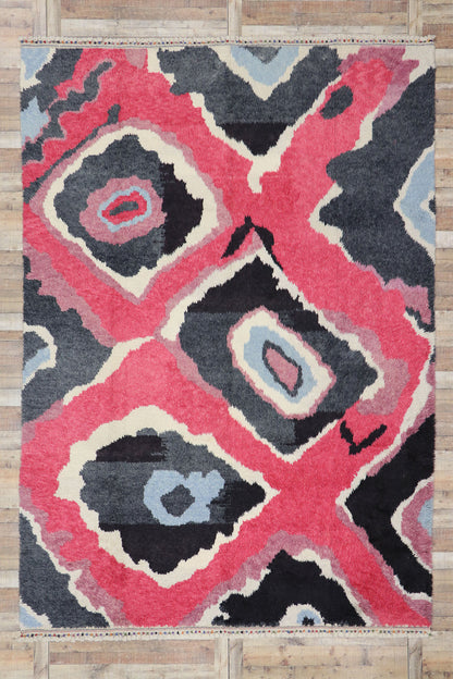9 x 13 Colorful Turkish Tulu Shag Rug 51872