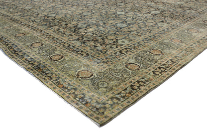 11 x 16 Antique Persian Yazd Rug 51880