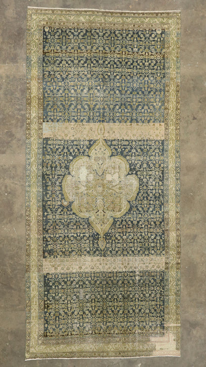 7 x 15 Antique Persian Malayer Gallery Rug 51881