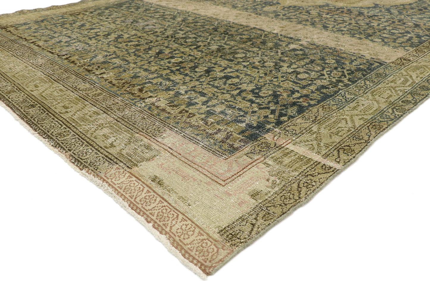 7 x 15 Antique Persian Malayer Gallery Rug 51881