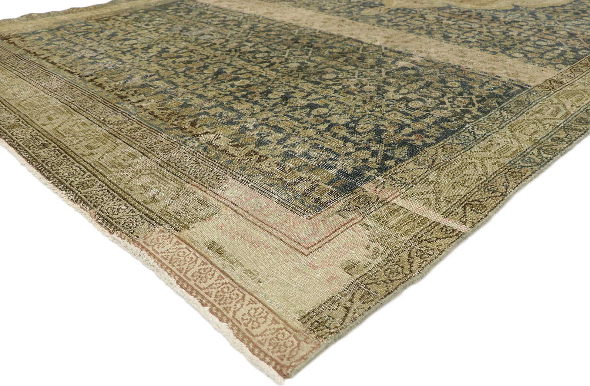 7 x 15 Antique Persian Malayer Gallery Rug 51881