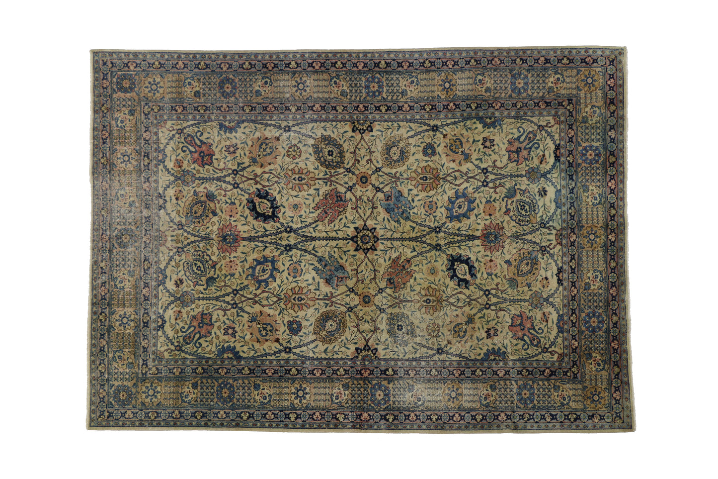 7 x 9 Vintage Persian Tabriz Rug 51883
