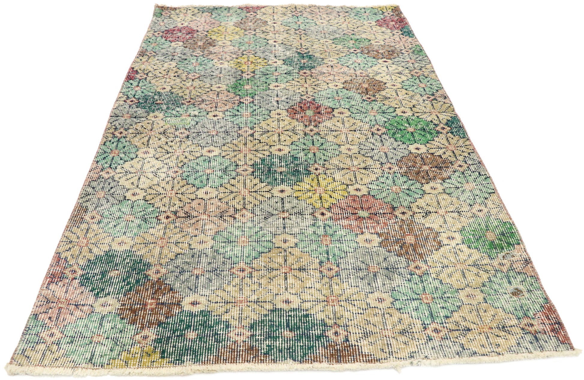 3 x 5 Zeki Muren Vintage Sivas Rug 51893