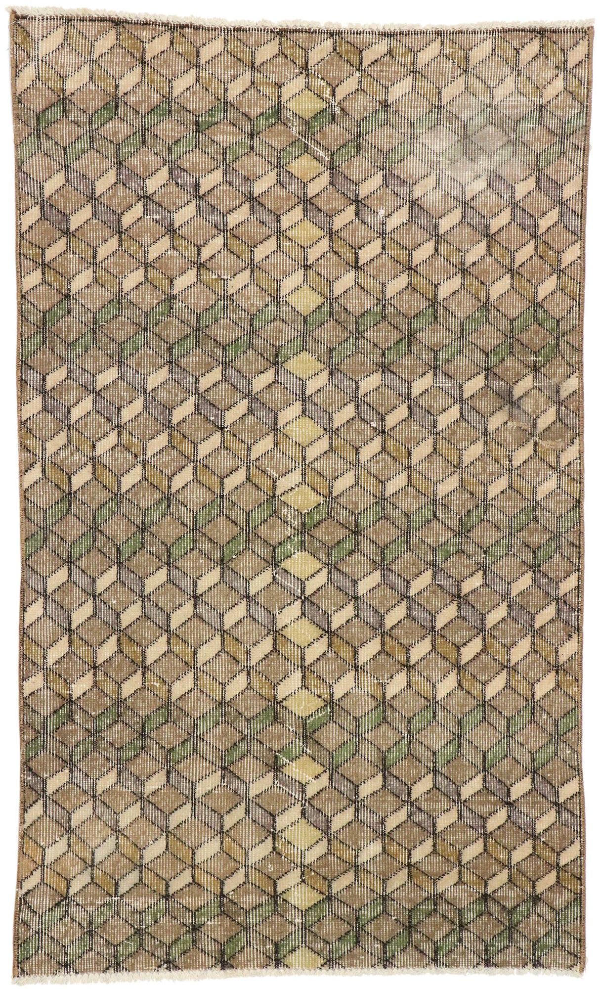 3 x 5 Zeki Muren Vintage Turkish Sivas Rug 51894