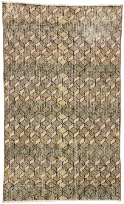 3 x 5 Zeki Muren Vintage Turkish Sivas Rug 51894