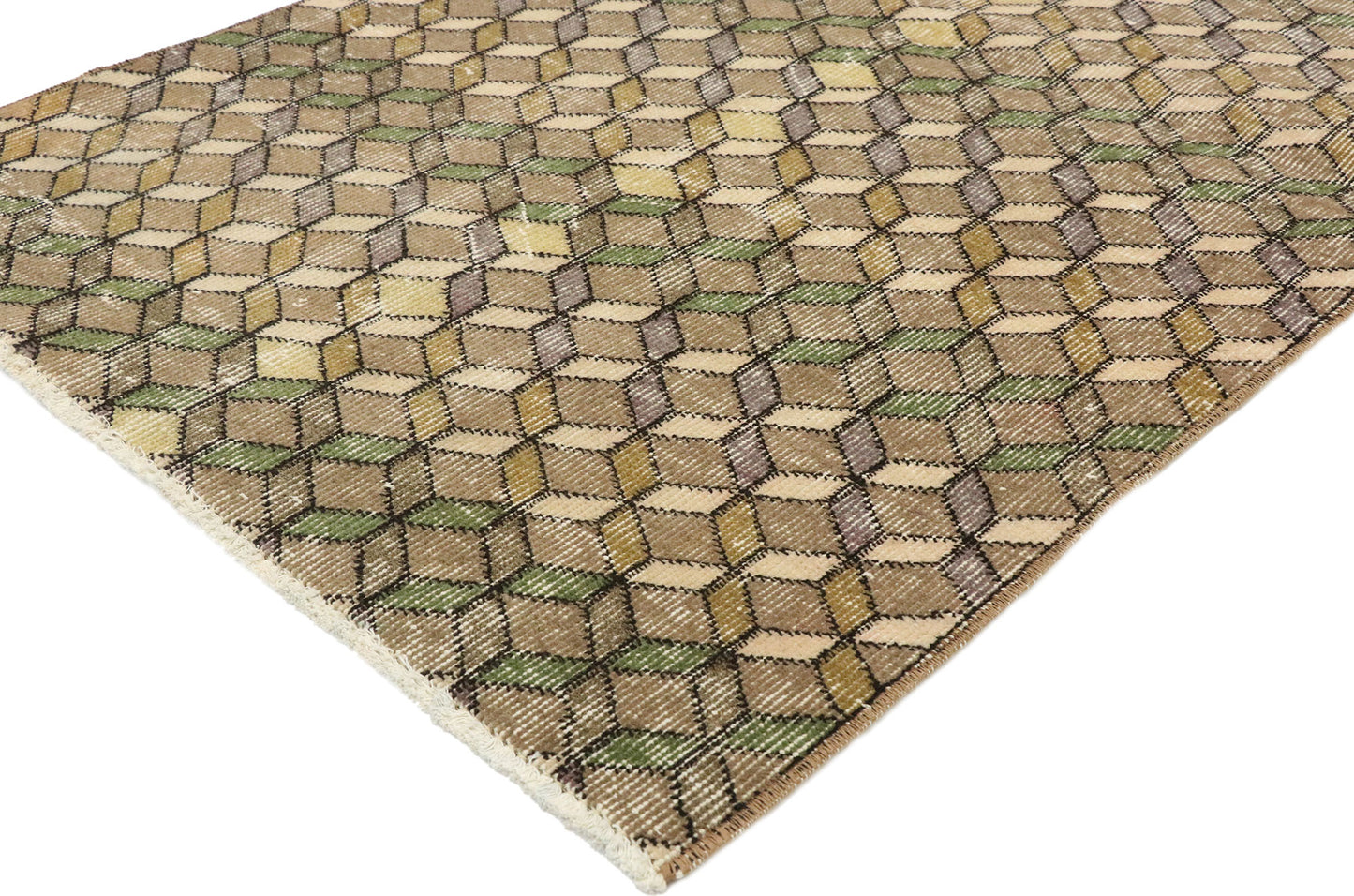 3 x 5 Zeki Muren Vintage Turkish Sivas Rug 51894