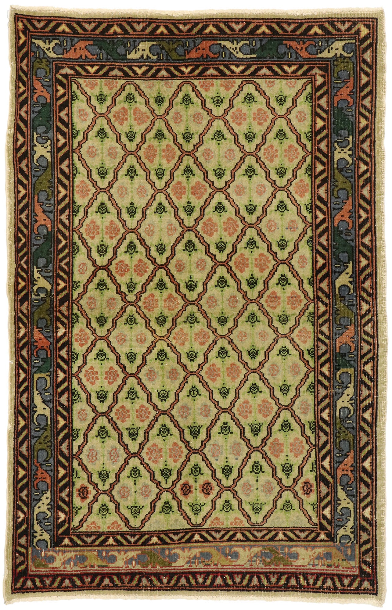 3 x 5 Vintage Turkish Sivas Rug 51897