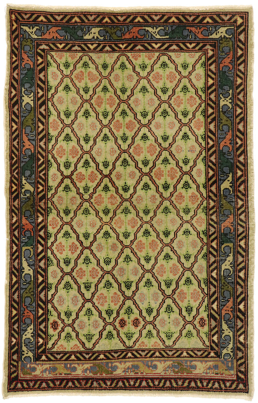3 x 5 Vintage Turkish Sivas Rug 51897