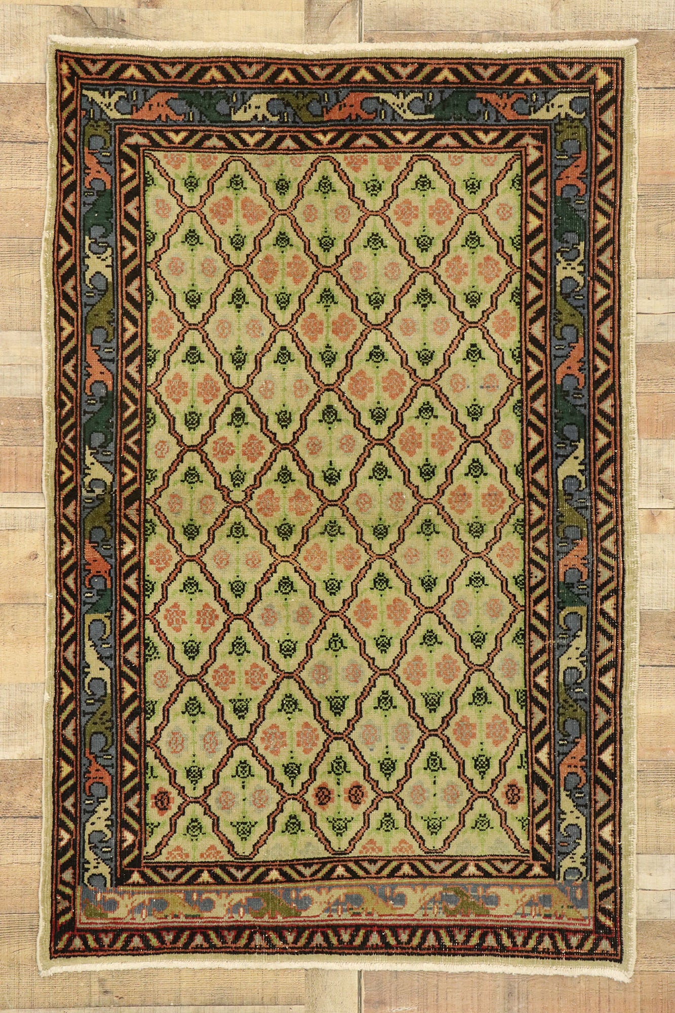 3 x 5 Vintage Turkish Sivas Rug 51897