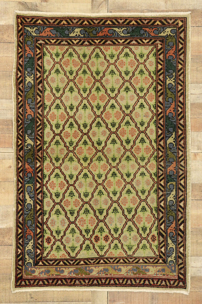 3 x 5 Vintage Turkish Sivas Rug 51897