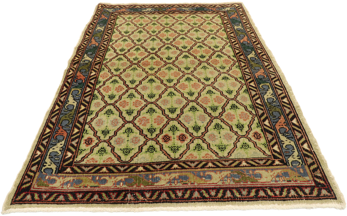 3 x 5 Vintage Turkish Sivas Rug 51897