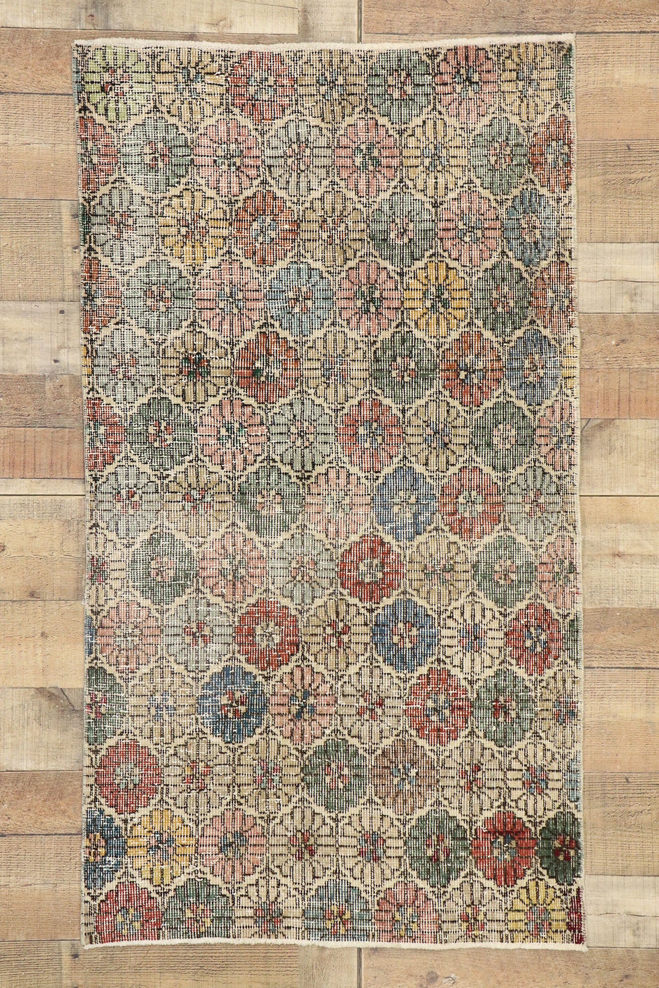 3 x 5 Vintage Turkish Sivas Rug 51898