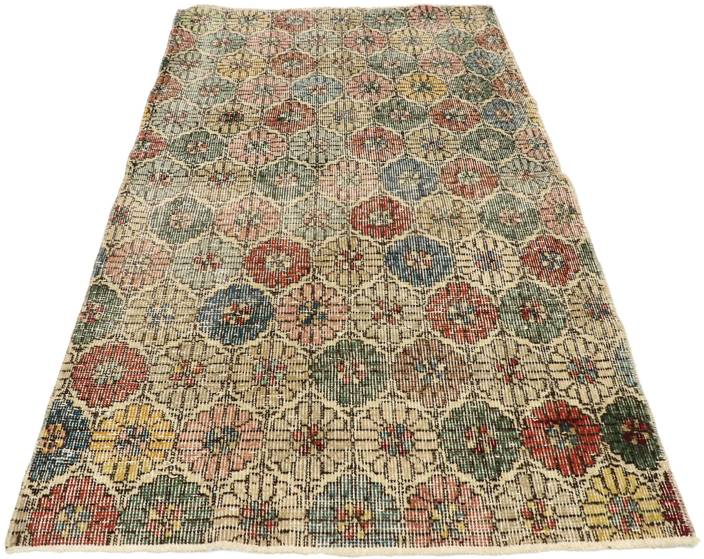 3 x 5 Vintage Turkish Sivas Rug 51898