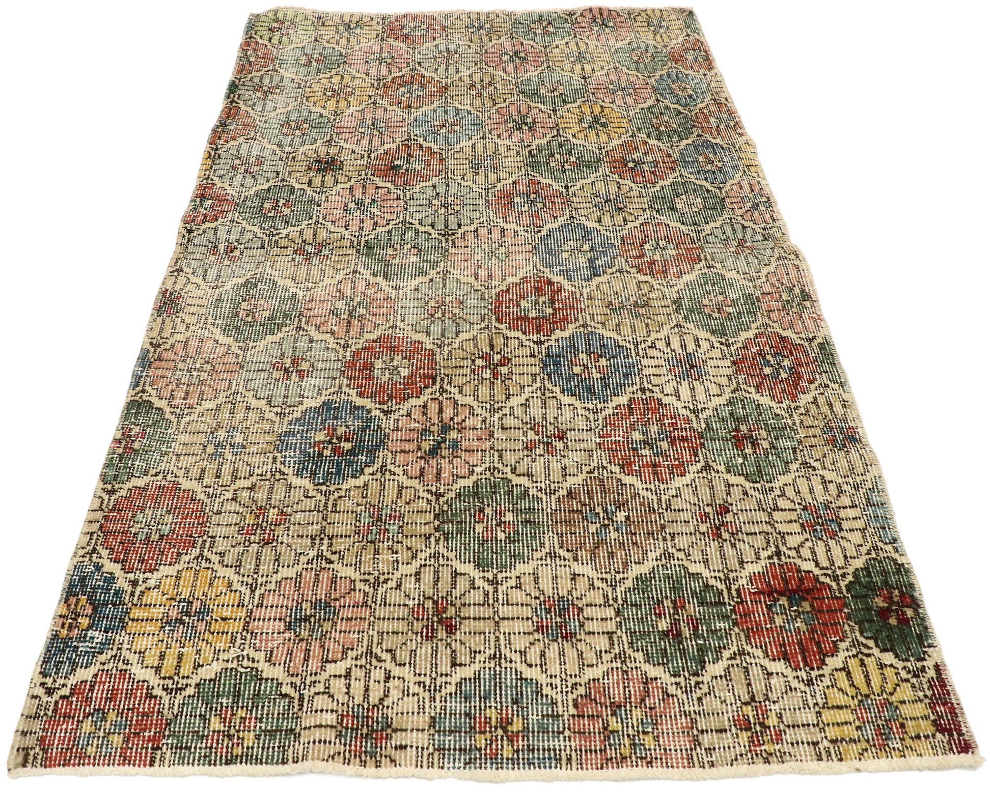 3 x 5 Vintage Turkish Sivas Rug 51898