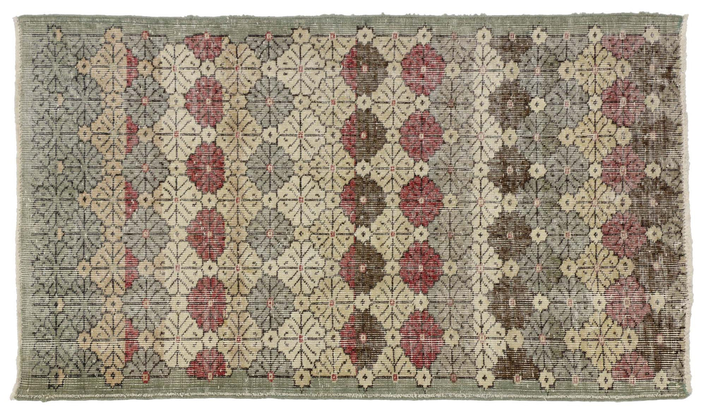 3 x 6 Vintage Turkish Sivas Rug 51904