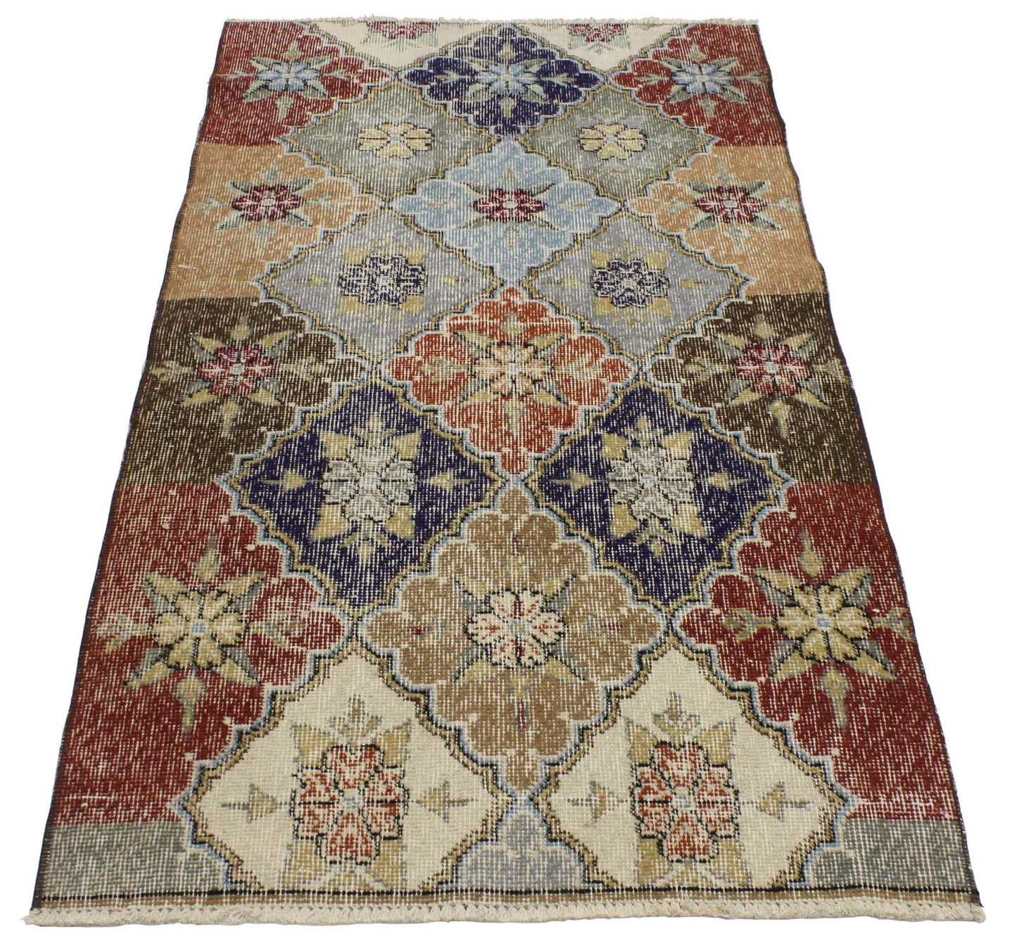 3 x 6 Vintage Turkish Sivas Rug 51906